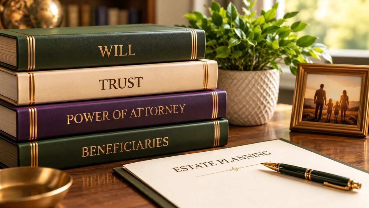Estate planning books — Will, Trust, Power of Attorney, Beneficiaries
